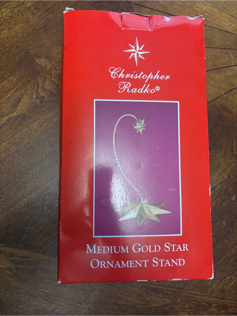 Christopher Radko Gold Star Ornament Stand